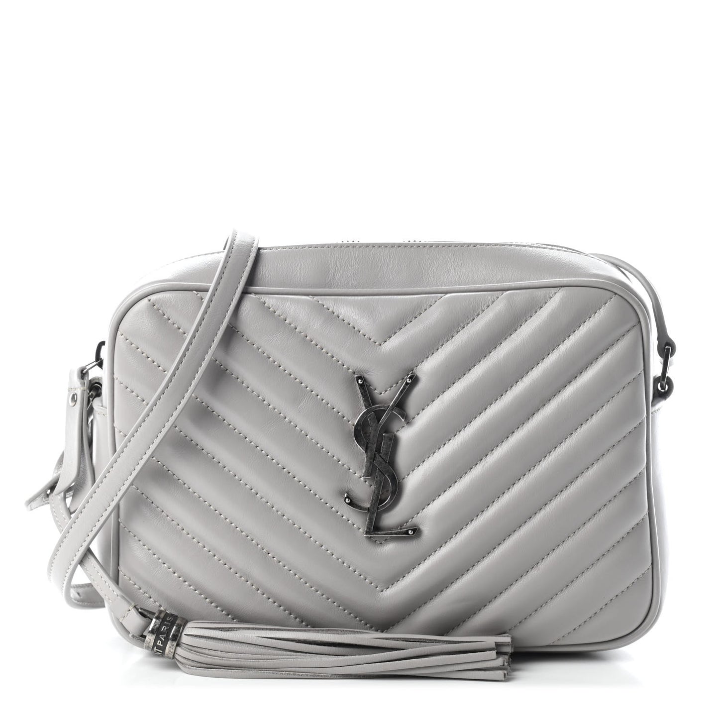 Calfskin Matelasse Monogram Lou Camera Bag Granite