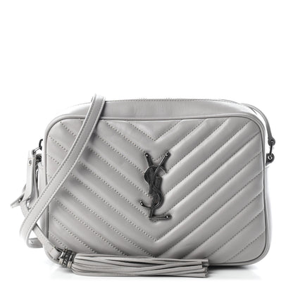 Saint Laurent Calfskin Matelasse Monogram Lou Camera Bag Granite 1 of 8