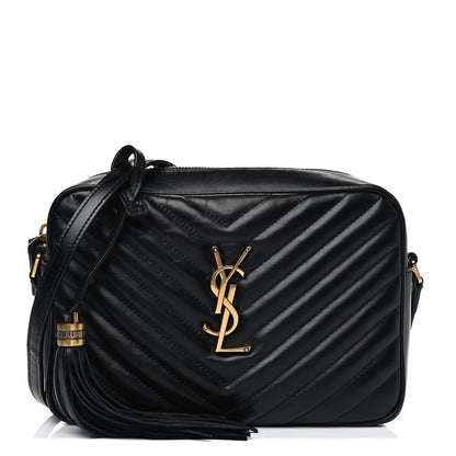 Saint Laurent Calfskin Matelasse Monogram Lou Camera Bag Black 1 of 4