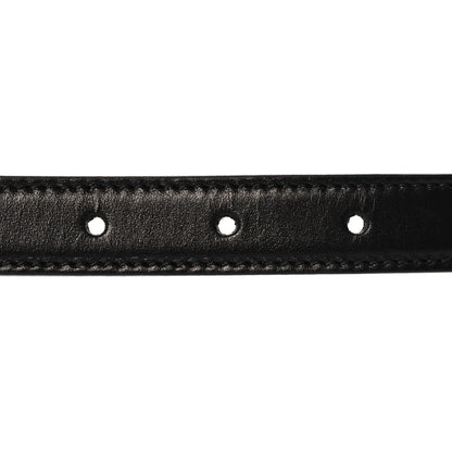 Gucci Plutone Calfskin Gucci Buckle 20mm Thin Belt 90 36 Black 3 of 5