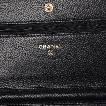 Chanel Caviar Quilted Wallet On Chain WOC Black 6 of 9
