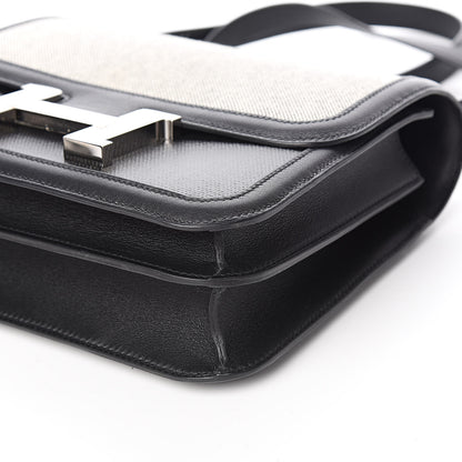 Hermes Swift Toile Constance 24 Black Ecru 7 of 21
