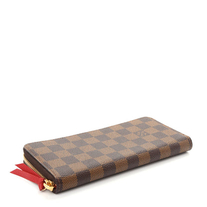 Louis Vuitton Damier Ebene Clemence Wallet Cherry 4 of 8