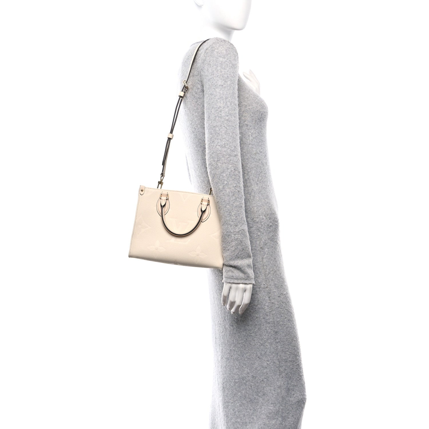 Louis Vuitton Empreinte Monogram Giant Onthego PM Cream Beige 2 of 10