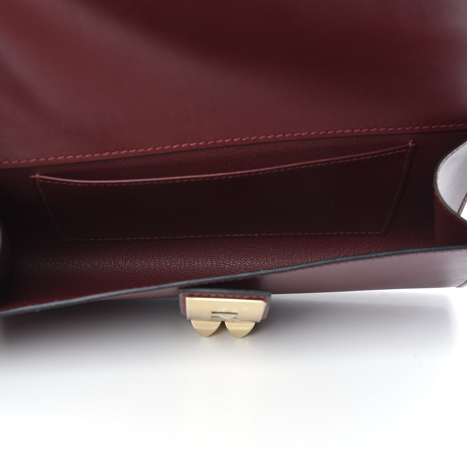 Hermes Tadelakt Medor 23 Clutch Rouge H 5 of 9