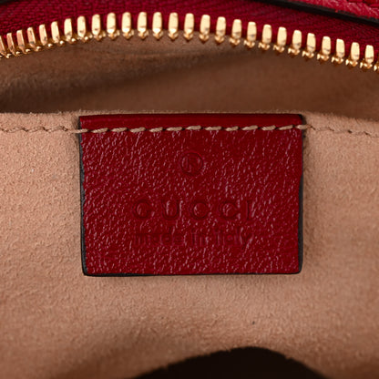 Gucci Monogram Azalea Calfskin Matelasse Diagonal Small GG Marmont Chain Shoulder Bag Beige Ebony New Cherry Red 6 of 11
