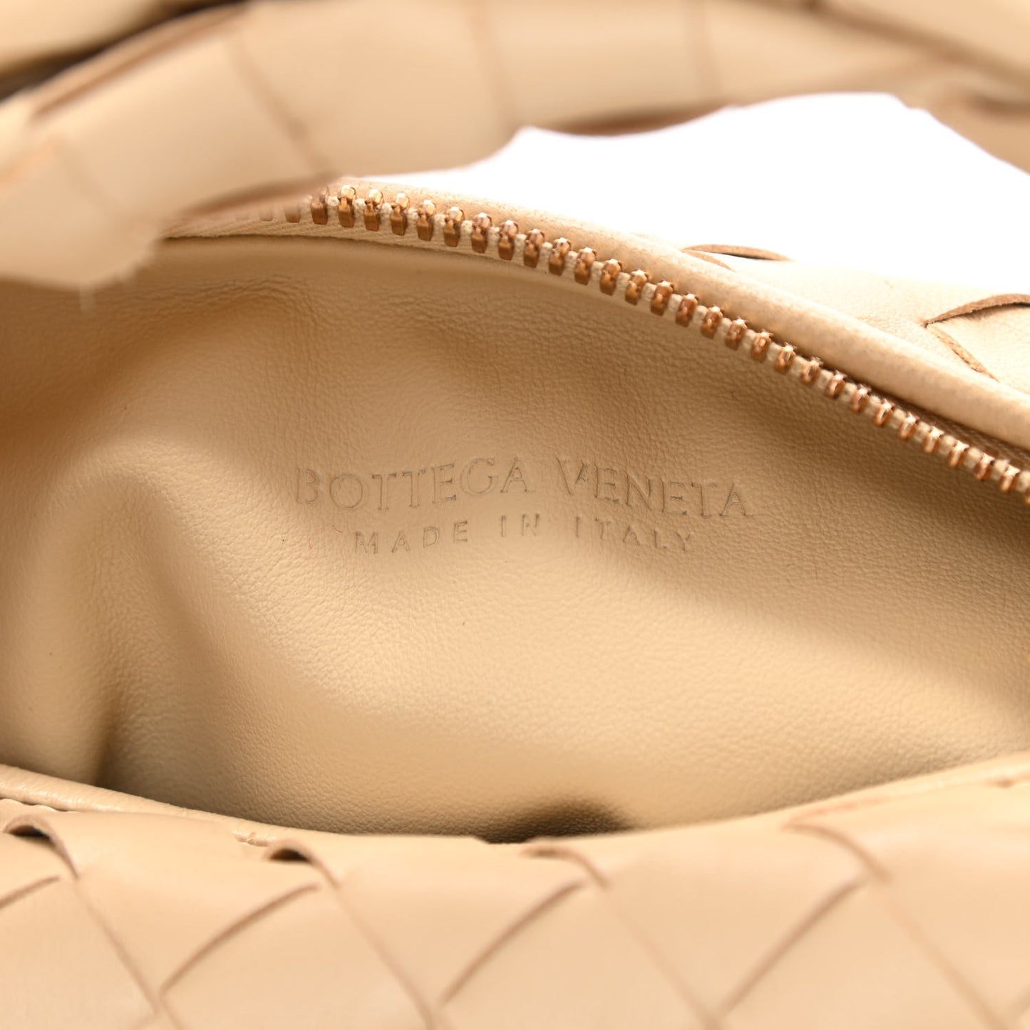 Nappa Intrecciato Mini Chain Jodie Porridge