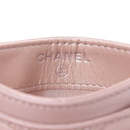 Chanel Goatskin Camellia Embossed Card Holder Light Pink 6 of 10