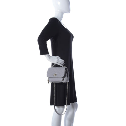 Chanel Caviar Quilted Small Business Affinity Flap Grey 3 of 10