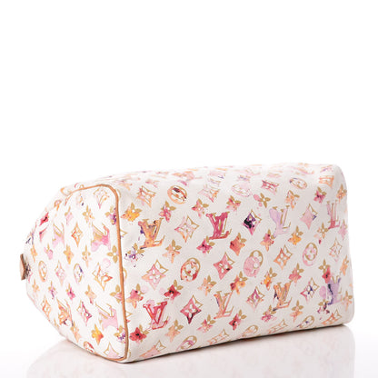 Louis Vuitton Watercolor Aquarelle Speedy 30 White 4 of 21