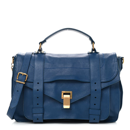 Proenza Schouler Lambskin Medium PS1 Satchel Peacock 1 of 9