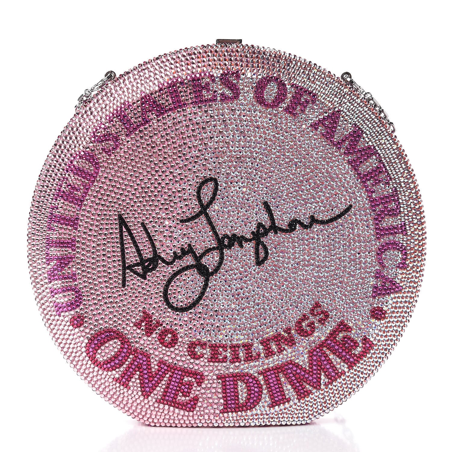 Judith Leiber Crystal No Ceilings Dime Disc Bag Pink 12 of 14