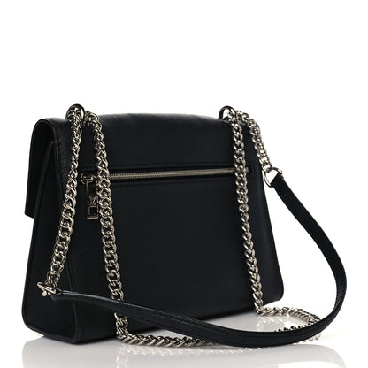 Louis Vuitton Soft Calfskin Mylockme Chain Bag BB Black 3 of 10