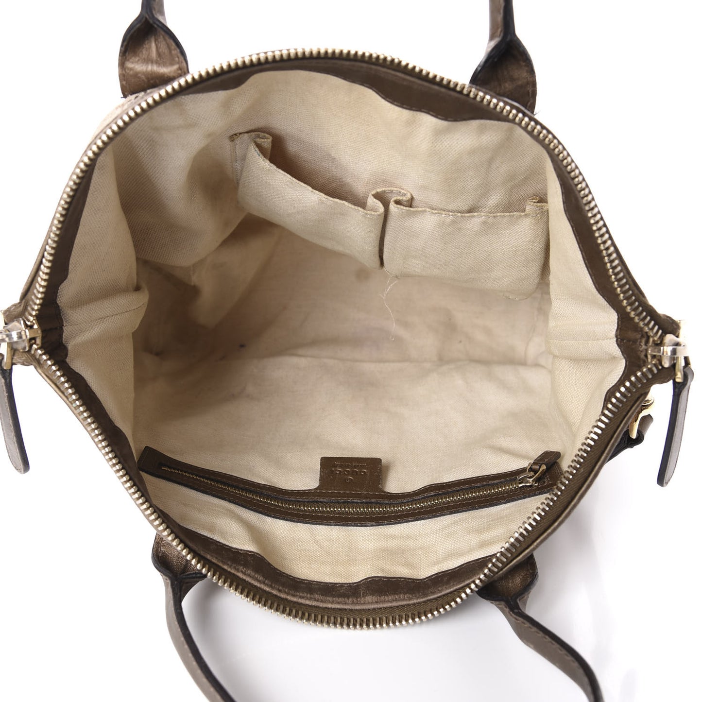 Monogram Lurex Heart Bit Charm Top Handle Tote Bronze