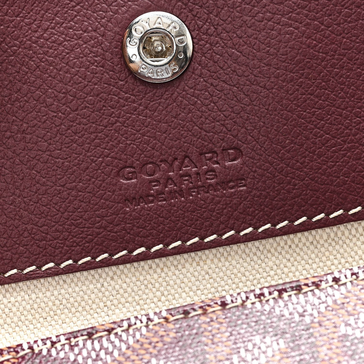 Goyard Goyardine Boheme Hobo Burgundy 7 of 11