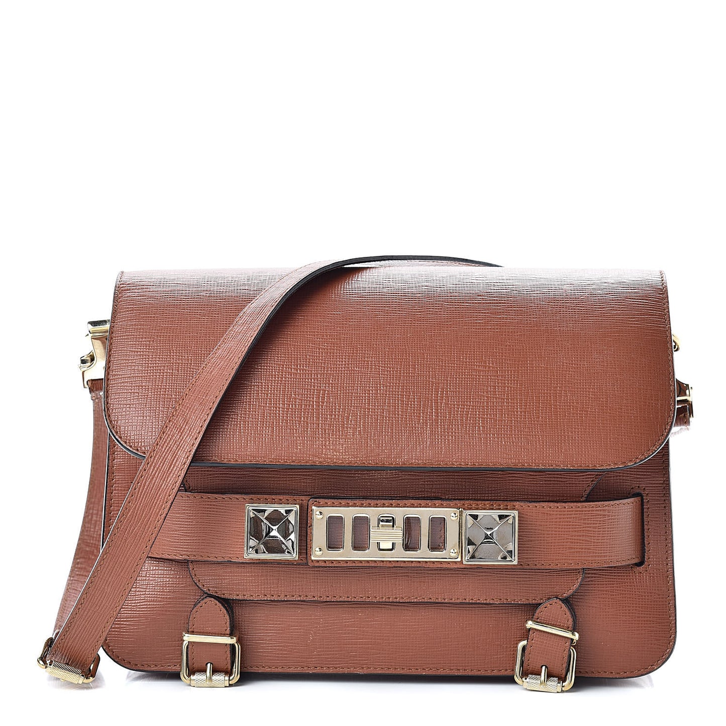 Linosa Calfskin PS11 Classic Shoulder Bag Nice Tan
