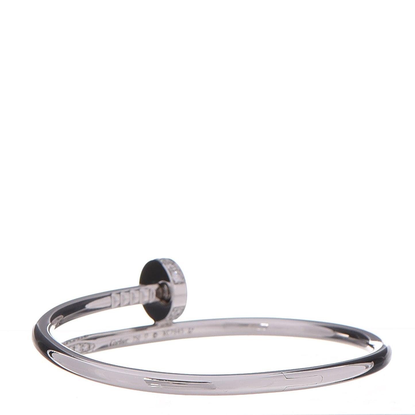 18K White Gold Diamond Juste Un Clou Bracelet 17