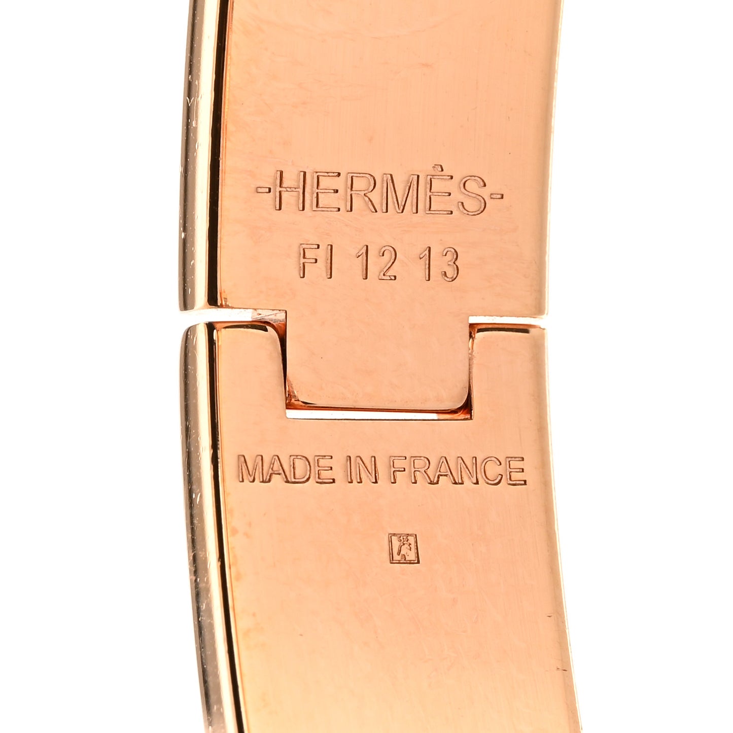Enamel Narrow Clic Clac H Bracelet GM Rose Candeur