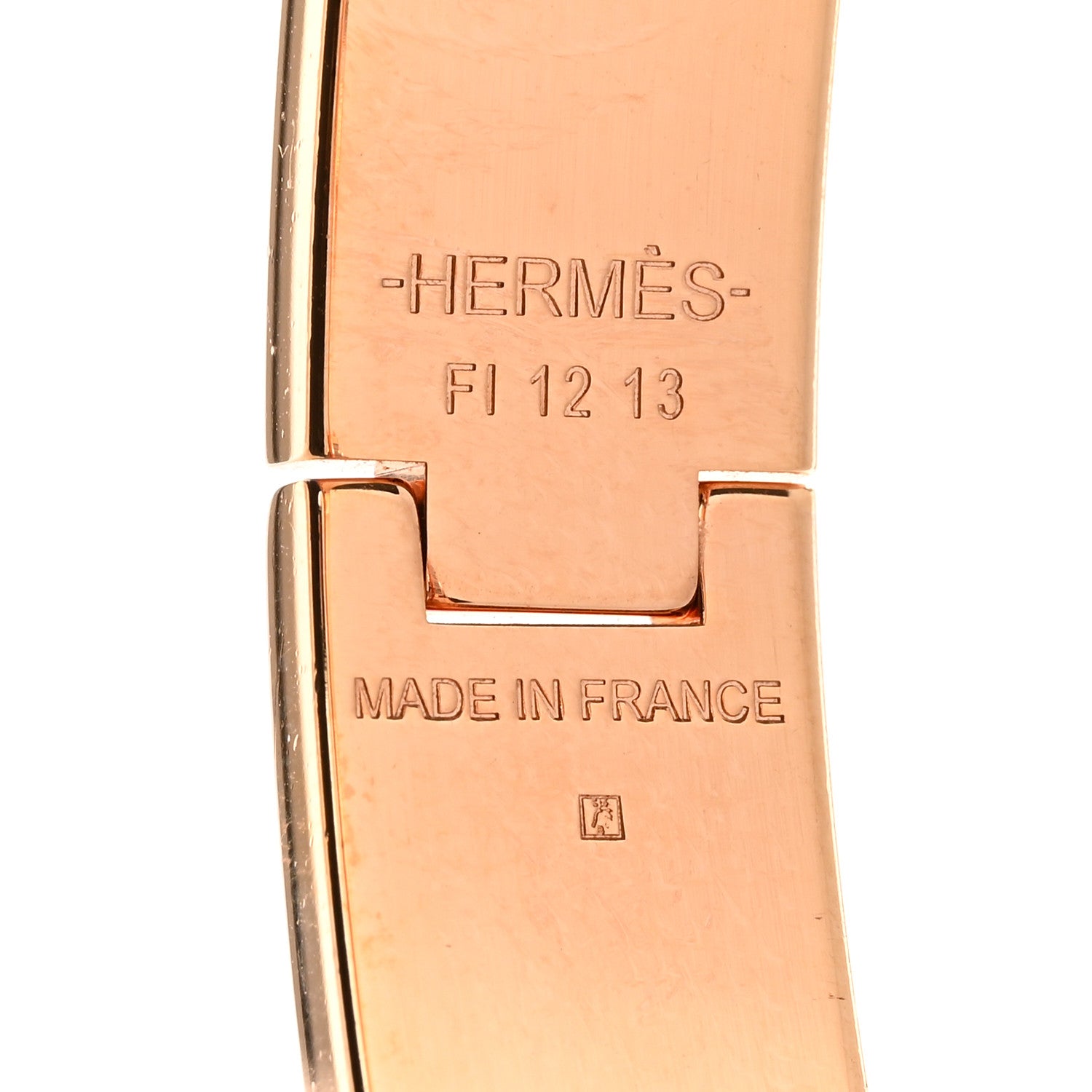 Hermes Enamel Narrow Clic Clac H Bracelet GM Rose Candeur 4 of 4