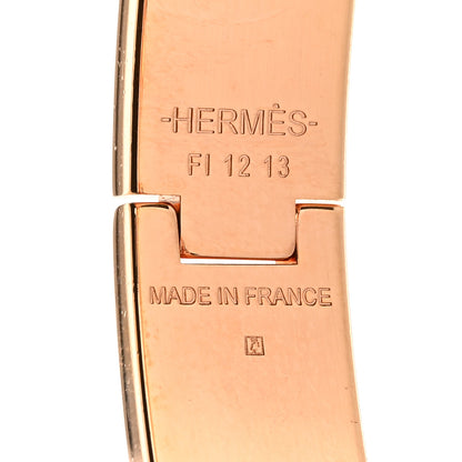 Hermes Enamel Narrow Clic Clac H Bracelet GM Rose Candeur 4 of 4