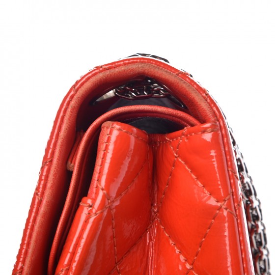 Aged Glazed Calfskin Quilted 2.55 Reissue 226 Flap Red