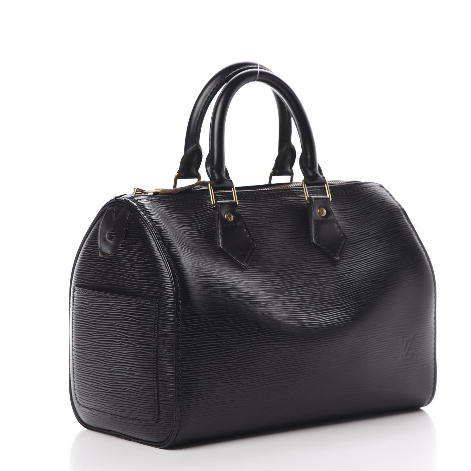 Louis Vuitton Epi Speedy 25 Black 3 of 17