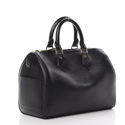 Louis Vuitton Epi Speedy 25 Black 3 of 17