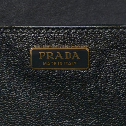 Prada City Calf Saffiano Large Cahier Bag Black 9 of 10
