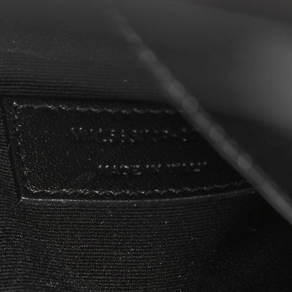 Saint Laurent Smooth Shiny Calfskin Monogram Uptown Pouch Black 7 of 9