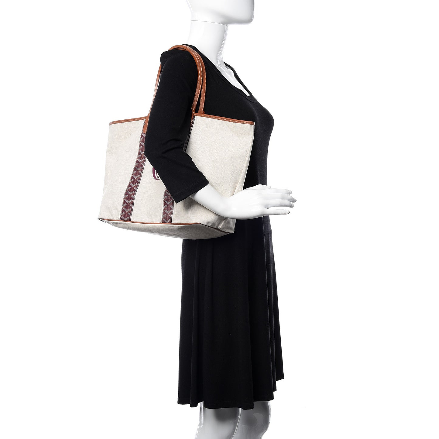 Goyardine Reversible Anjou PM Burgundy