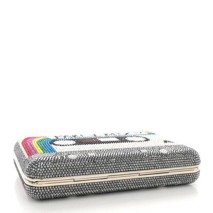 Judith Leiber Crystal Bespoke Rainbow Mix Slim Slide Minaudiere Clutch Multicolor 4 of 12
