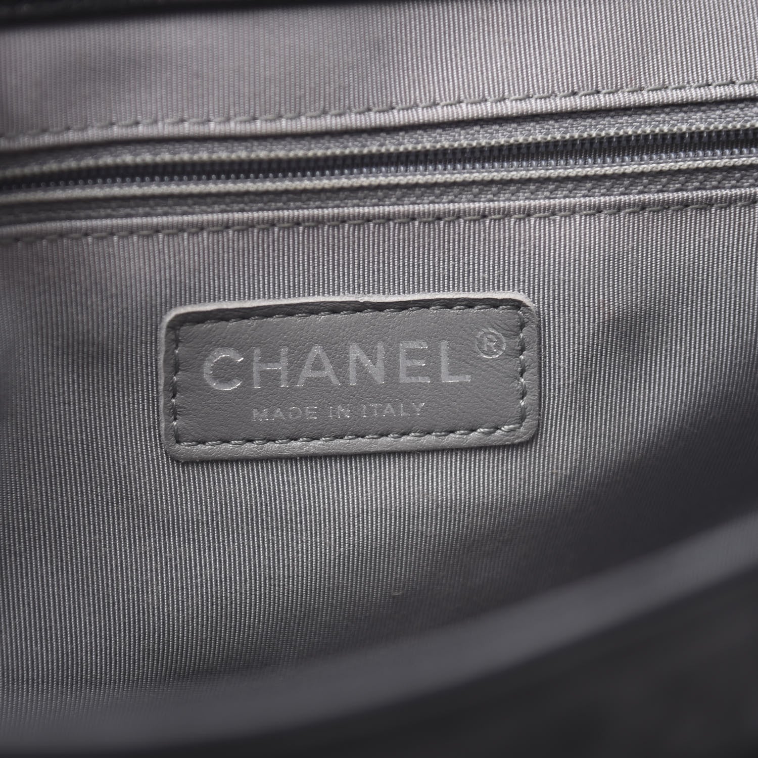 Chanel Crumpled Lambskin Quilted Medium Chain Around Messenger Black 5 of 10