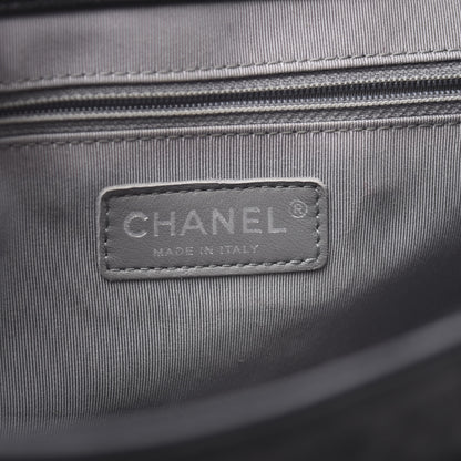Chanel Crumpled Lambskin Quilted Medium Chain Around Messenger Black 5 of 10