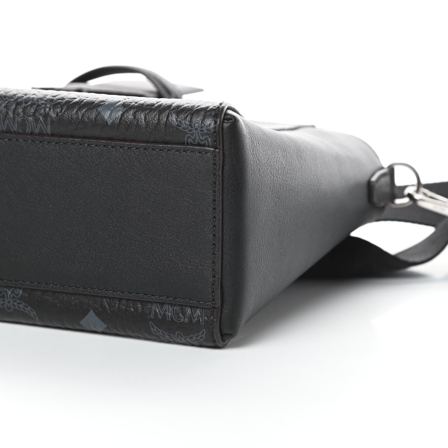 MCM Visetos Small Essential Crossbody Bag Black 10 of 11