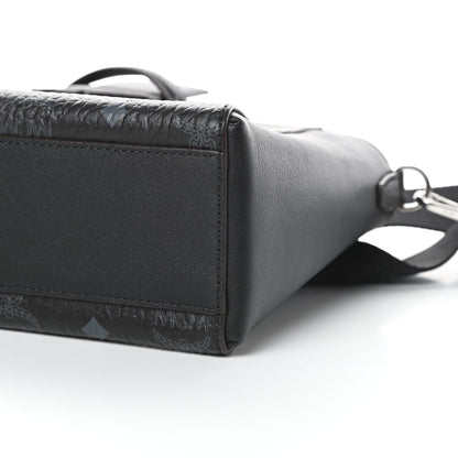 MCM Visetos Small Essential Crossbody Bag Black 10 of 11