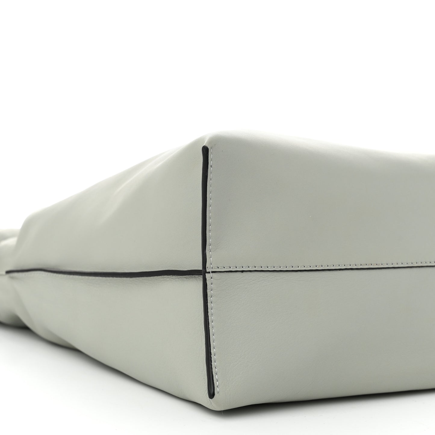 Calfskin Large Flamenco Knot Bag Grey