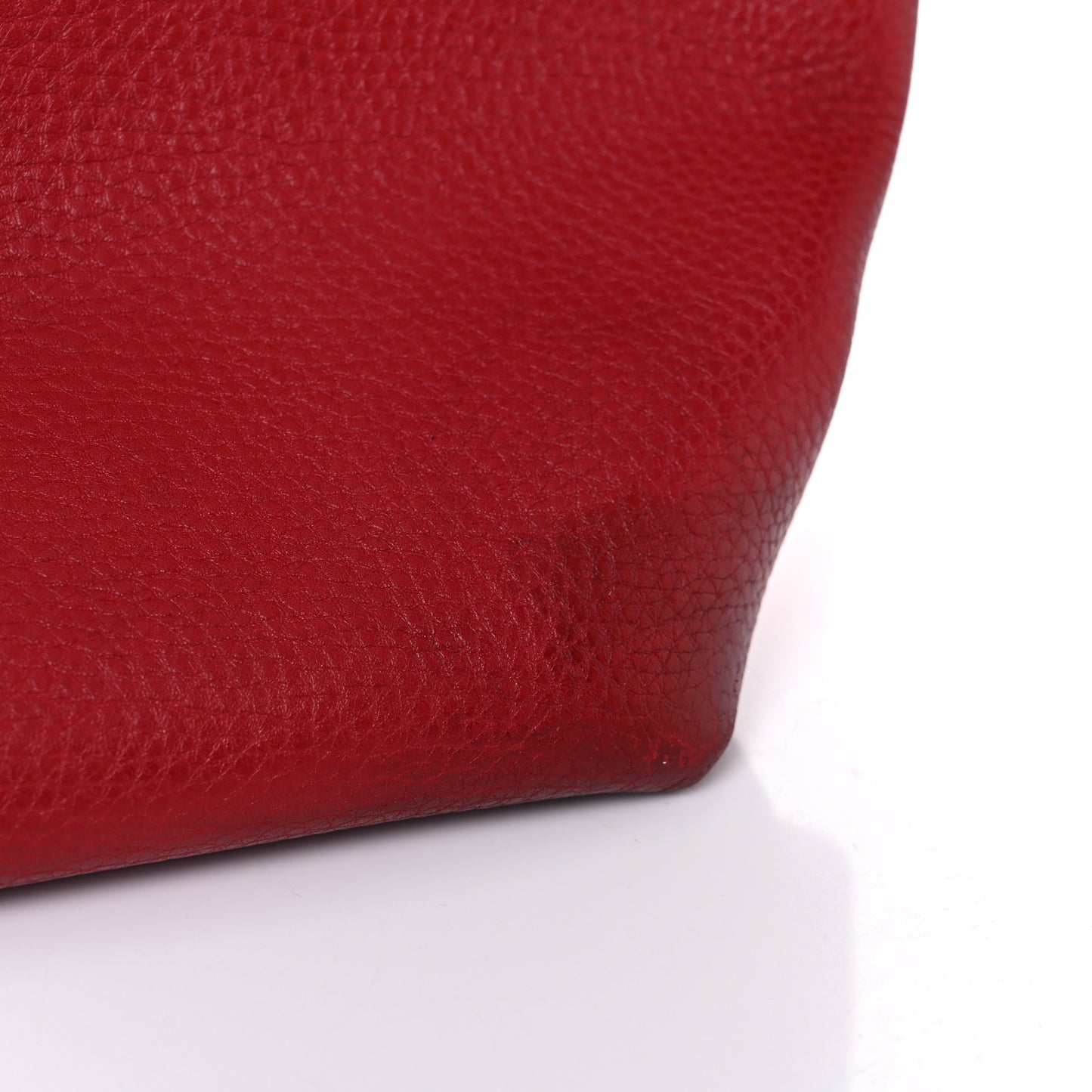 Grained Calfskin Rockstud Shoulder Tote Rosso Valentino