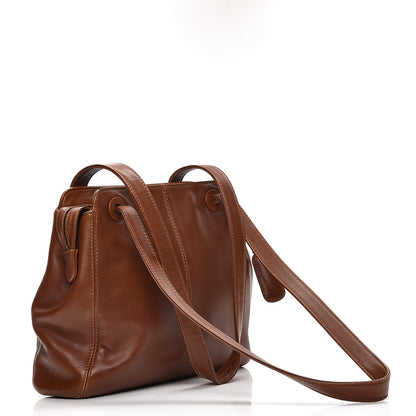 Chanel Lambskin CC Tote Brown 3 of 14