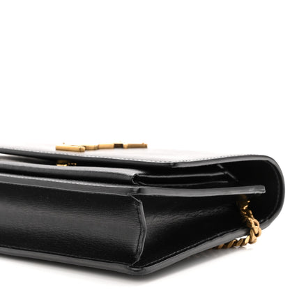 Saint Laurent Calfskin Monogram Sunset Chain Wallet Black 9 of 9