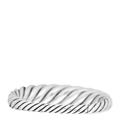 David Yurman Sterling Silver 17mm Pure Form Cable Bracelet 3 of 4