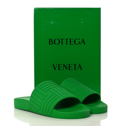 Bottega Veneta Rubber Carpet Slider Sandals 39 Parakeet 16 of 16
