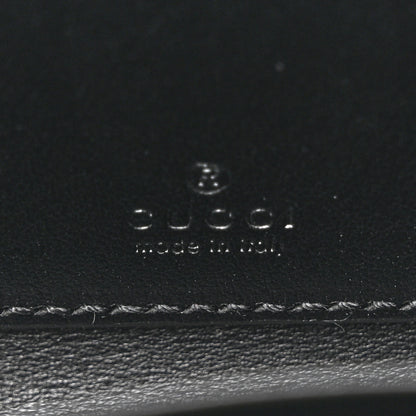 Gucci Calfskin Matelasse GG Marmont Zip Around Card Case Black 6 of 8