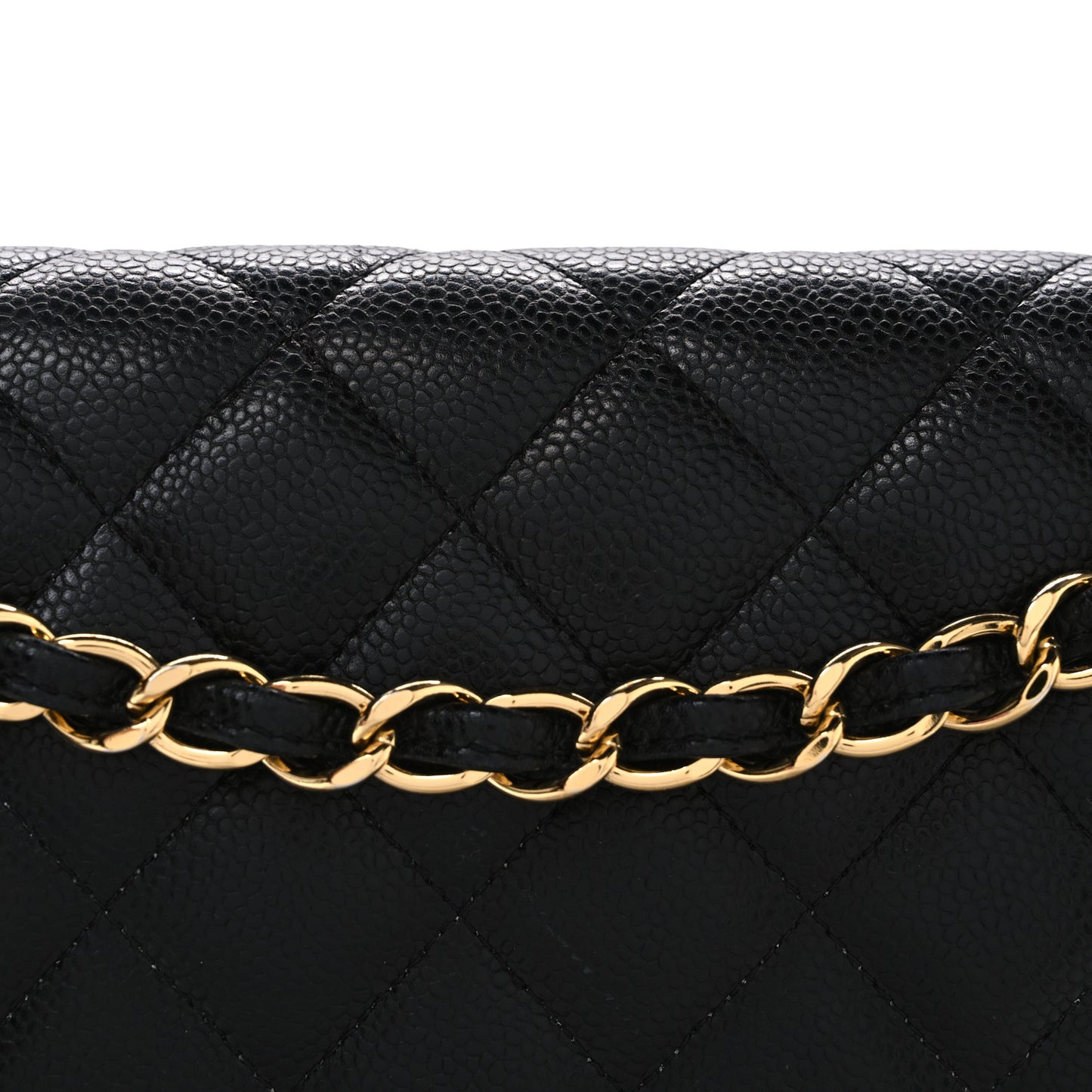 Caviar Quilted Maxi Double Flap Black