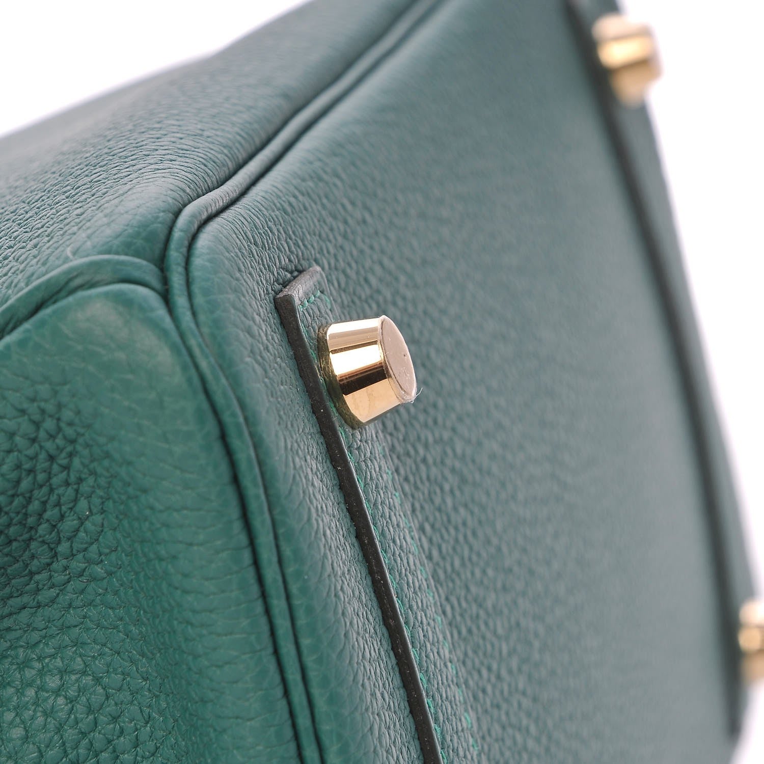 Hermes Togo Birkin 25 Malachite 34 of 35