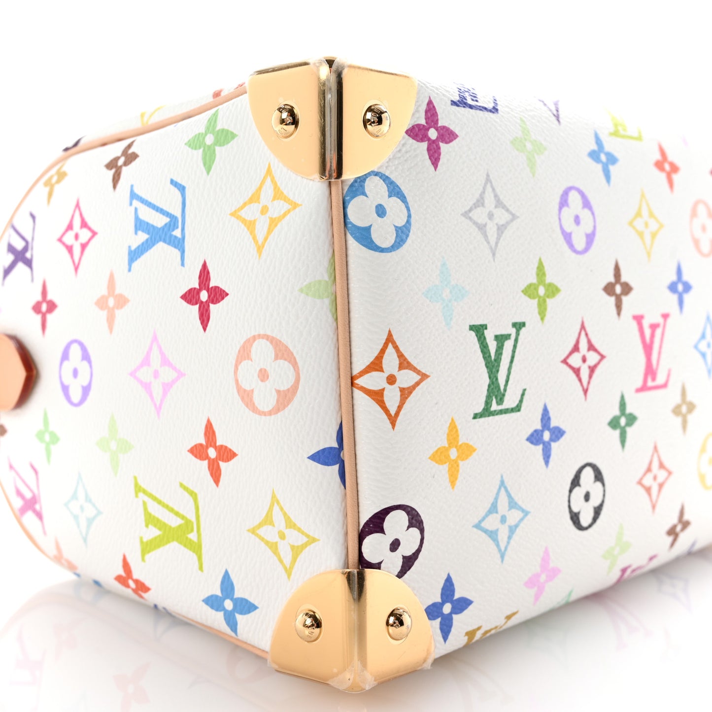 LV X TM Monogram Multicolor Speedy Bandouliere 25 White