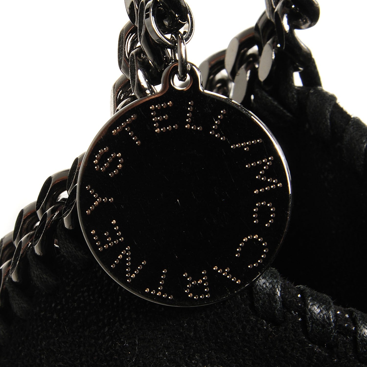 Stella McCartney Faux Leather Shaggy Deer Falabella Big Tote Black 9 of 9