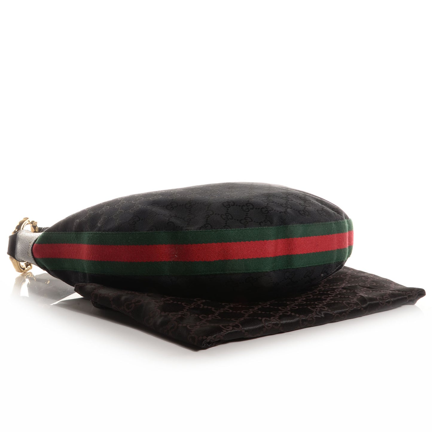 Monogram Web Bamboo Ring Hobo Black