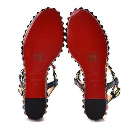 Christian Louboutin Patent Stellar Suede Cataclou 60 Platform Sandals 36 Multicolor 8 of 9