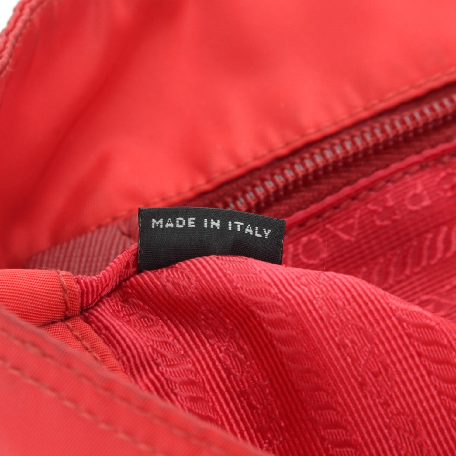 Prada Nylon Vela Shopping Tote Rosso 8 of 8