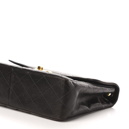Chanel Lambskin Quilted XL Jumbo Single Flap Black 11 of 12